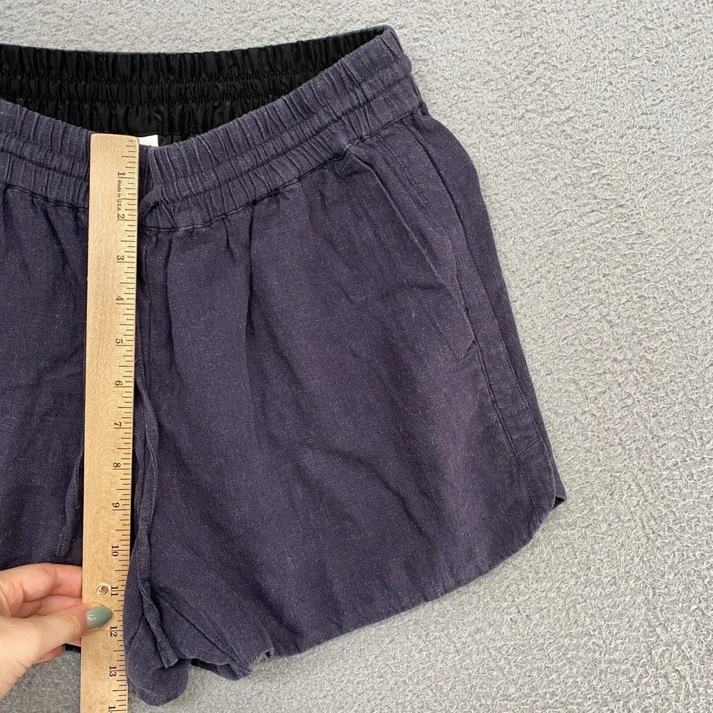 The Group Babaton Shorts Womens Medium Linen‎ Satin Lined Beachy Boho Lounge